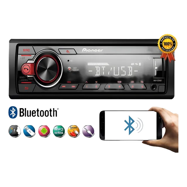Radio Pionner Con Bluetooth Salidas Rca
