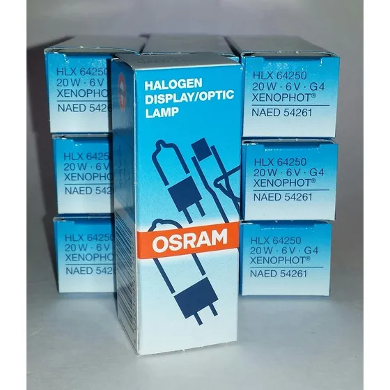Bombillo Osram 6v 20w 64250 Halogeno Para Microscopios