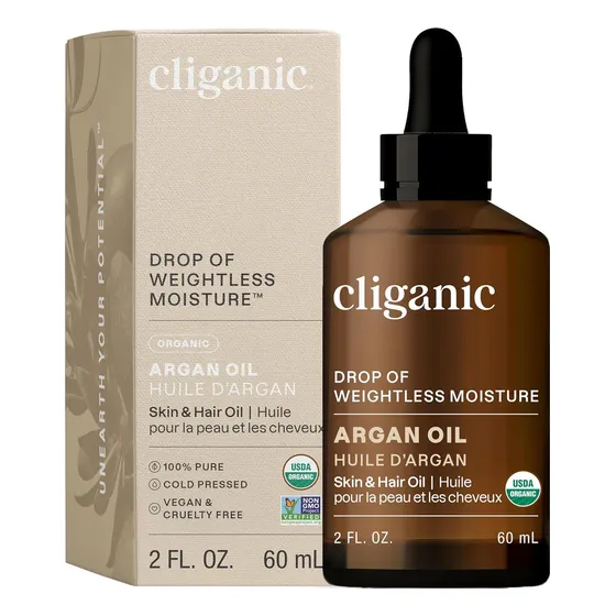 Cliganic Usda Orgánica De Aceite De Argán, 100% Puro 60 Ml
