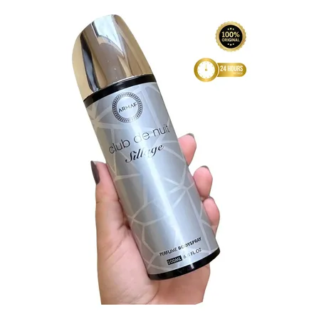 Perfume Body Spray Armaf - Sillage - 200ml - Fixação De 6 Horas