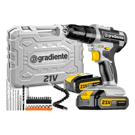 Parafusadeira Furadeira De Impacto Profissional 21v Modelo Gpb21vx 2 Baterias Com Maleta Gpb21vx Gradiente Cinza/preto 127/220v 60hz