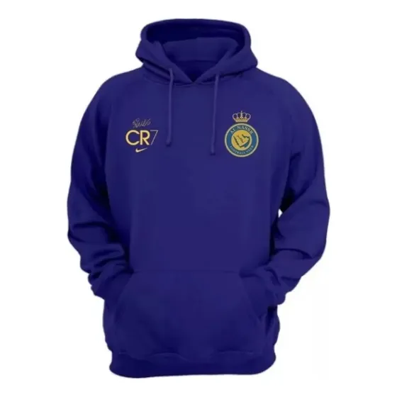 Moletom Infantil Cr7 All Nassr Cristiano Ronaldo Jogador