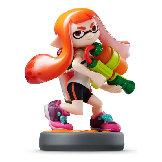 Amiibo Inkling Girl Naranja Splatoon