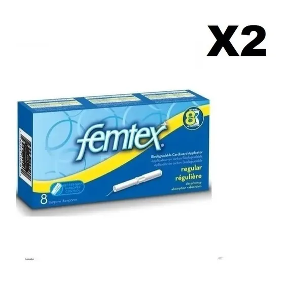 Tampones Femtex Regular 8 Piezas 45 Grs
