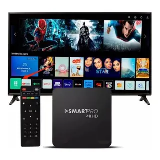 Aparelho Tv Box Pro 4k Transforma Tv Em Smart Youtube Cor Preto Tipo De Controle Remoto PadrĂŁo Proeletronic Smartpro Aparelho Tv Box Pro 4k Transforma Tv Em Smart Youtube Cor Preto Tipo De Controle Remoto PadrĂŁo Proeletronic Smartpro