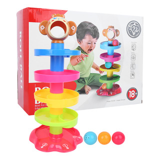 Rollo De Pelota De Juguete Swirling Tower, Color Brillante, Rollo De Pelota De Juguete Swirling Tower, Color Brillante,