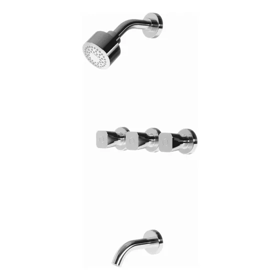 Grifería Para Ducha Doble Comando Vasser Alizé Pdi 24/1040.p