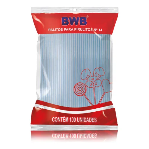 3 Pack Palitos N°14 Chupetas Azul 100 Ud Bwb Cod 224