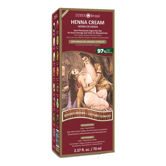 Tratamiento De Coloración Capilar Surya Brasil Henna Cream G