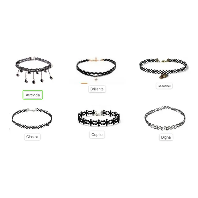 Gargantilla Collar Choker Moda Aesthetic Otaku Gotica