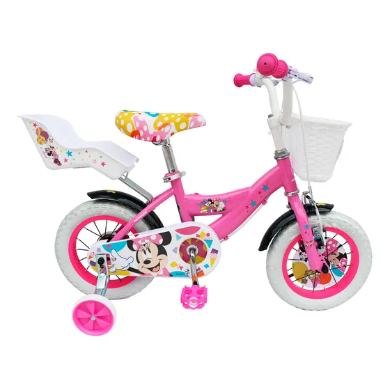 Bicicleta Monark Minnie Party Aro 12  Rosado