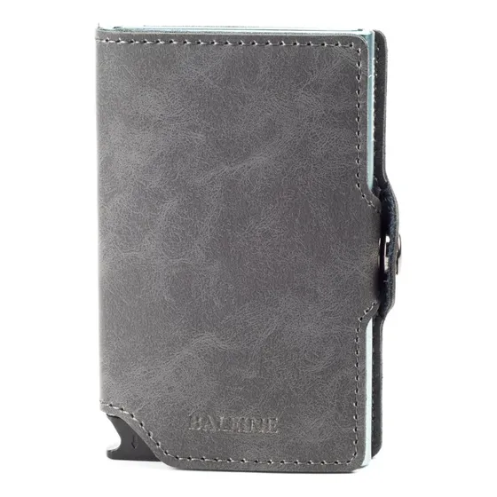 Billetera Porta Tarjeta Anti Robo Baleine Kansas Space Grey