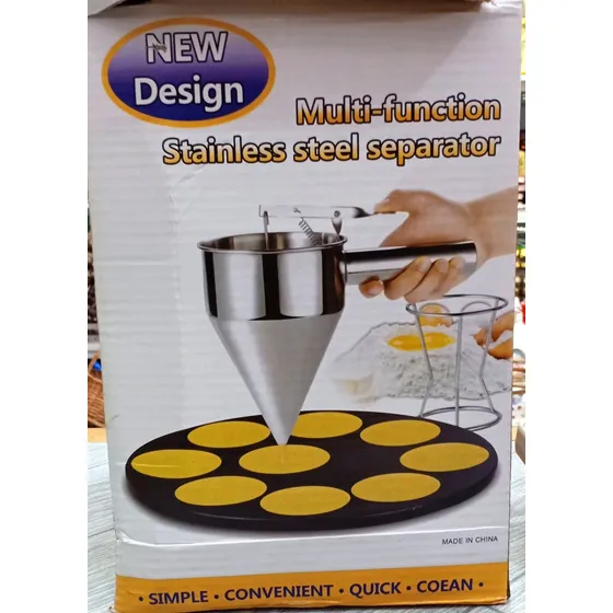 Dispensador Embudo Acero Inox Con Base Dosificador