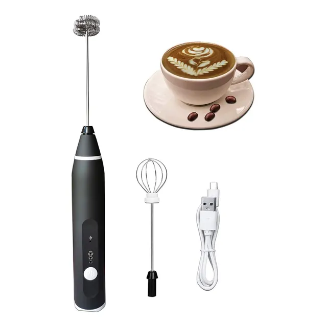 Batidor Espumador Leche Cafe Electrico Recargable Usb Inalam