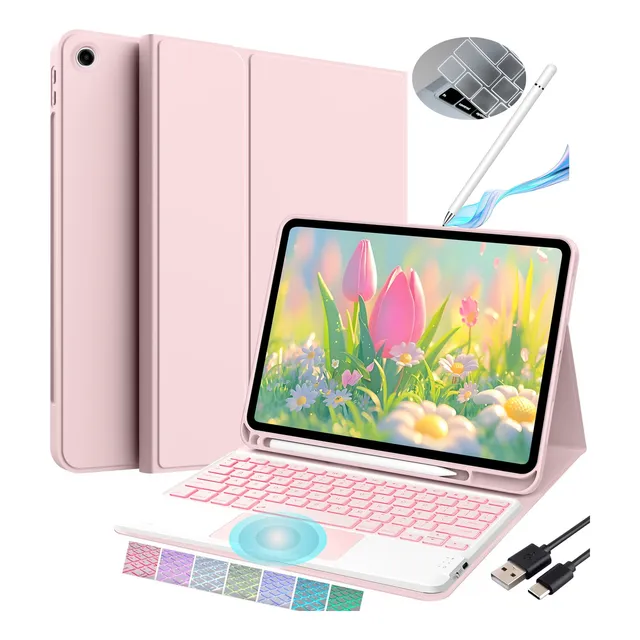 Funda +teclado Táctil  Ñ+lápiz Para S6 Lite 10.4'' 2024 P620
