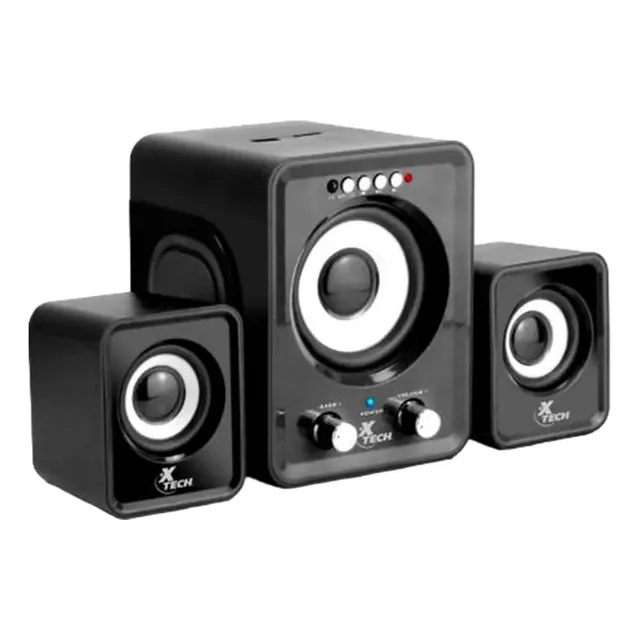 Parlante Xtech 2.1 12w Usb/fm/ Control Remoto Xts-375bk