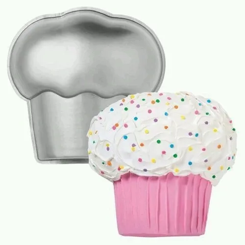 Molde Tortera Mitad Cupcake Gigante Aluminio Wilton Original