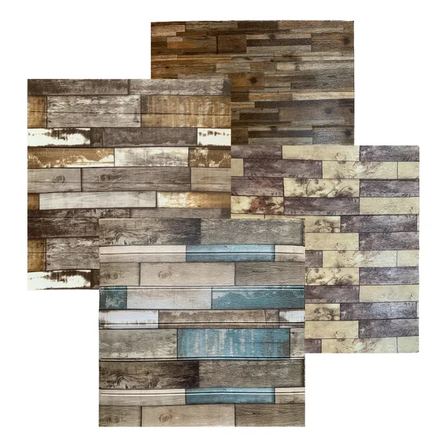 Placas Laminas Autoadhesivas Madera 70x70 Decorativas Pared