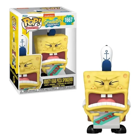 Bob Esponja Funko Pop Krusty Krab Pizza 1667 Spongebob