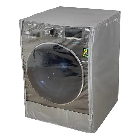 Capa Lava E Seca Samsung 11kg Abertura Ziper C/ Transparente Cor Cinza