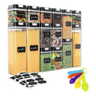 Recipientes Herméticos De Almacenamiento De Cocina Set 14 Pz Recipientes Herméticos De Almacenamiento De Cocina Set 14 Pz