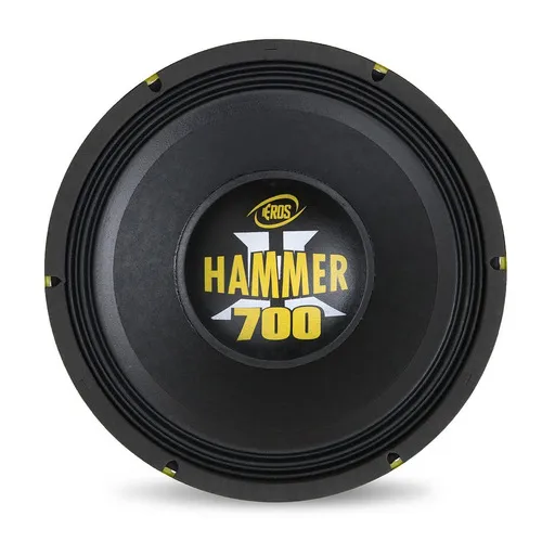 Alto Faltante Woofer 12 Eros E12 Hammer - 700 Wrms 4 Ohms Cor Preto