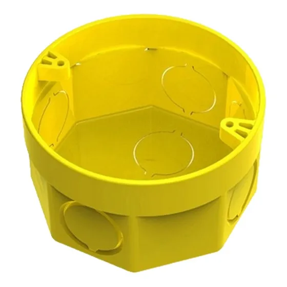 Caixa Luz Tigre 3 X 3 Octogonal Anel Deslizante Amarelo