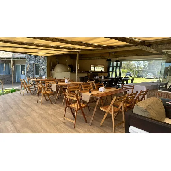 Alquiler De Sillas Mesas Madera Pvc Manteleria Vajilla 