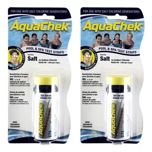 Aquachek Sal Blanca Para Piscina 10 Tira 2 Unidad