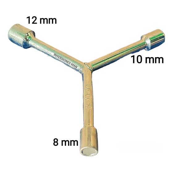 Llave Y Dado 8 Mm 10 Mm 12 Mm Yee Combinada Multifuncional 