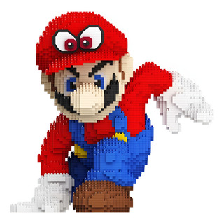 Super Mario Bros Odyssey Cappy Figura Armable Bloques 3d Super Mario Bros Odyssey Cappy Figura Armable Bloques 3d