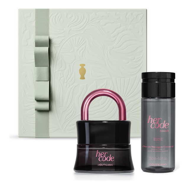 Presente Dia Das Mães Her Code Touch: Eau De Parfum 50ml + Creme Em Óleo Corporal 200ml + ... Presente Dia Das Mães Her Code Touch: Eau De Parfum 50ml + Creme Em Óleo Corporal 200ml + ...