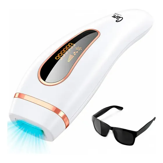 Depiladora Láser Definitiva Gadnic T3 IPL 999999 Pulsos 5 Niveles Filtro UV Blanco Pantalla LED