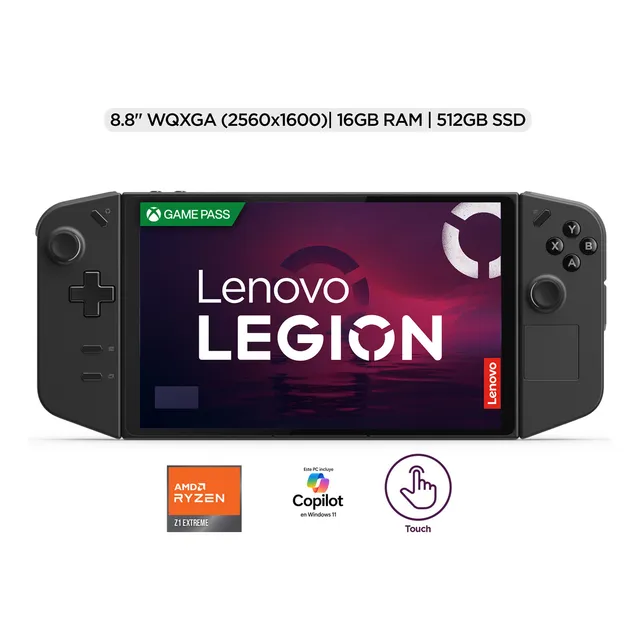 Consola Portatil LENOVO Legion Go AMD Ryzen Z1 Entreme Radeon 16GB 512GB SSD 8.8 IPS 144Hz