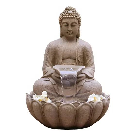 Fuente De Agua Gigante 86cm Buda Deco Budismo Zen Cascada Zn