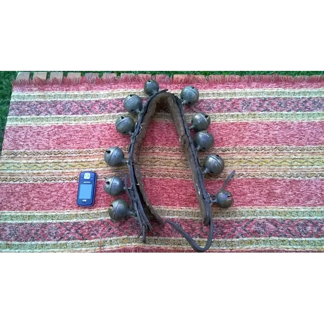 Hermoso Antiguo Collar Caballo Cascabeles 6cm No Cencerro