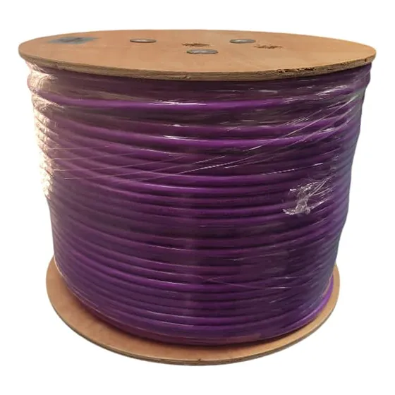 Bobina Cable Ftp Cat6a 305 Metros 100% Cobre Qnet Morada