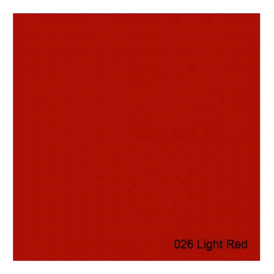 Gelatina Supergel 026 Light Red Rosco 100026