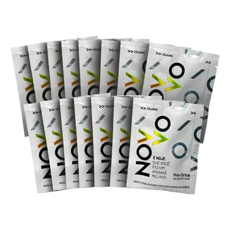 Suplemento Nutricional Novvo Pré Drink em Cápsula Com 15 Sachês