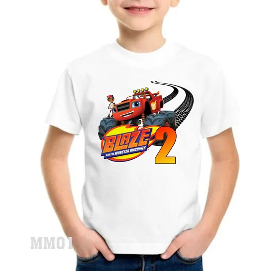 Franela Niño Monster Machine Cotillon Personalizado Cumple