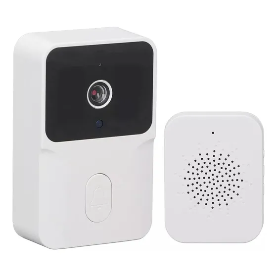 Citofono Timbre Camara Wifi Video Portero Inalámbrico Smart Color Blanco