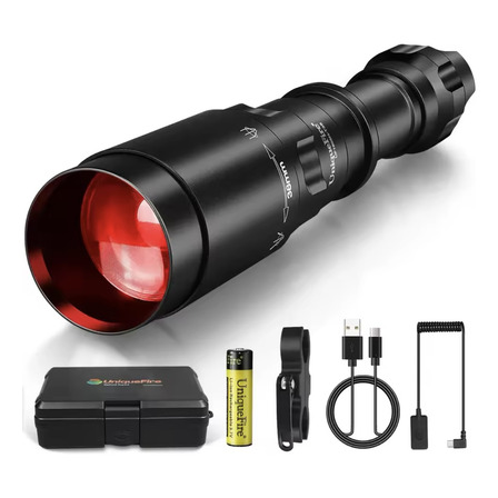 Lanterna De Caça Lente Fresnel Led Vermelho Dimer Lanterna De Caça Lente Fresnel Led Vermelho Dimer
