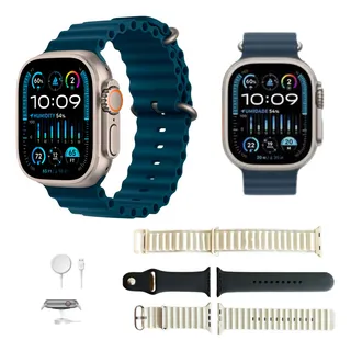 Smartwatch Iwo Wse9 49mm 2.02 4 Pulseiras Série 10 Original Smartwatch Iwo Wse9 49mm 2.02 4 Pulseiras Série 10 Original