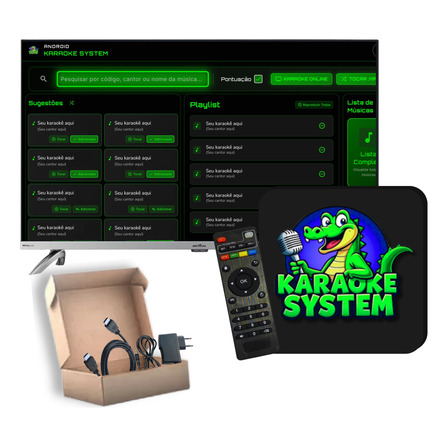 Karaoke System Pro - Aparelho + Sistema Karaokê Doméstico