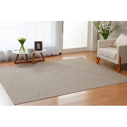 Tapete Com Antiderrapante Tamanho Grande 3,00x2,00 Novidade Cor Pontilhado Bege 3 M 2 M