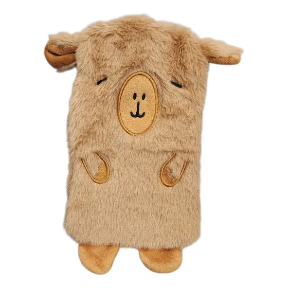 Bolsa Agua Caliente Funda Infantil Capibara Carpincho 350ml Marrón