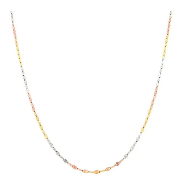 Cadena Planchada Florentina Oro 10k 45cm 2mm .7gr