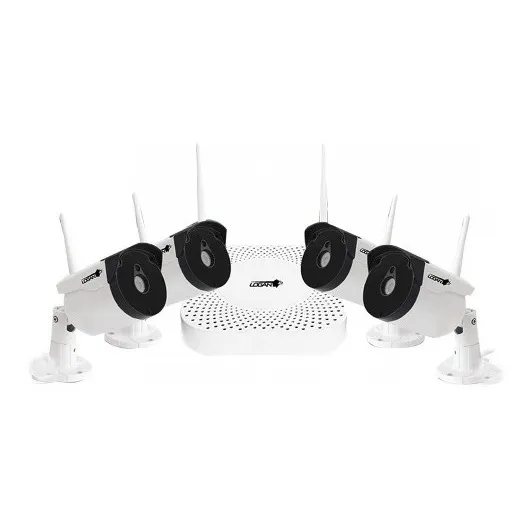Kit Camaras De Seguridad Nvr 4ch 4camaras Hd 1080 Logan 