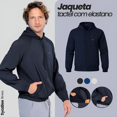 Jaqueta Corta Vento Elastano Blusa Agasalho Semiforrada