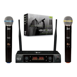 Microfone Sem Fio Profissional Uhf Dylan Udx-02 Duplo MĂŁo Microfone Sem Fio Profissional Uhf Dylan Udx-02 Duplo MĂŁo